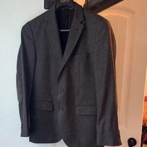 Hugo Boss Charcoal Blazer with Elbow Patches